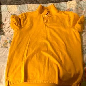 Good condition, men’s Large, old navy polo shirt, yellow